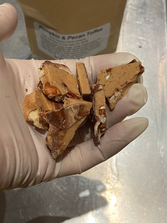 Pumpkin pie and Pecan holiday Toffee