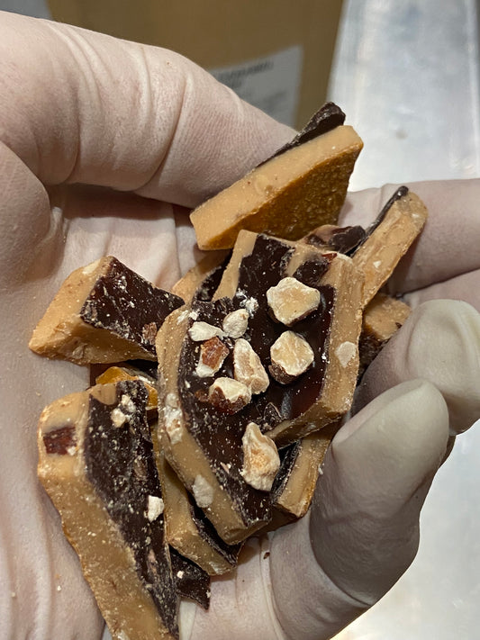 Dark Chocolate with Caramel and Sea Salt Toffee