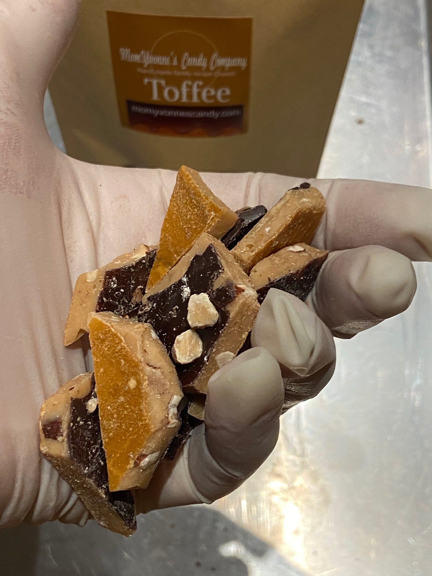 Dark Chocolate with Caramel and Sea Salt Toffee